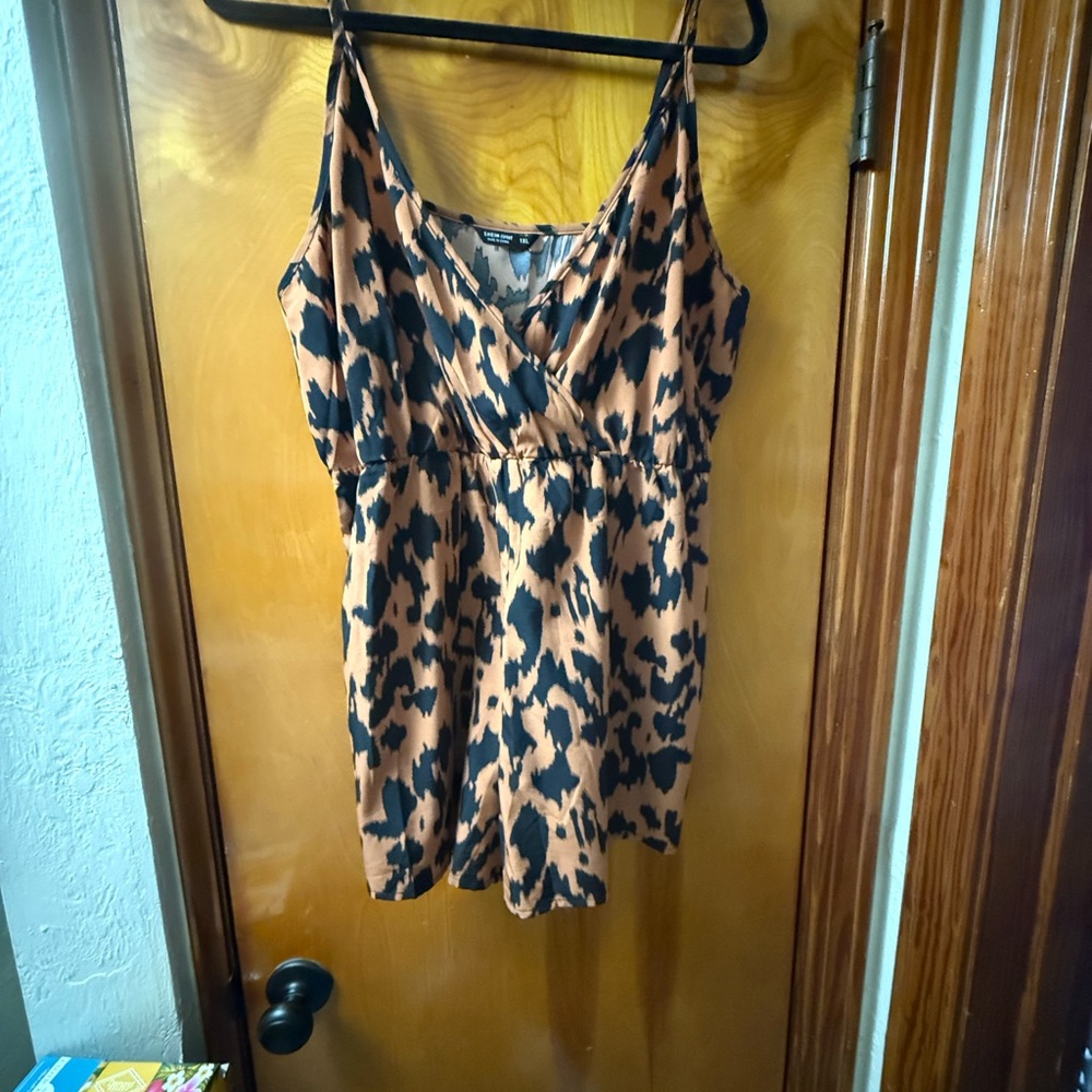 Leopard Print Romper